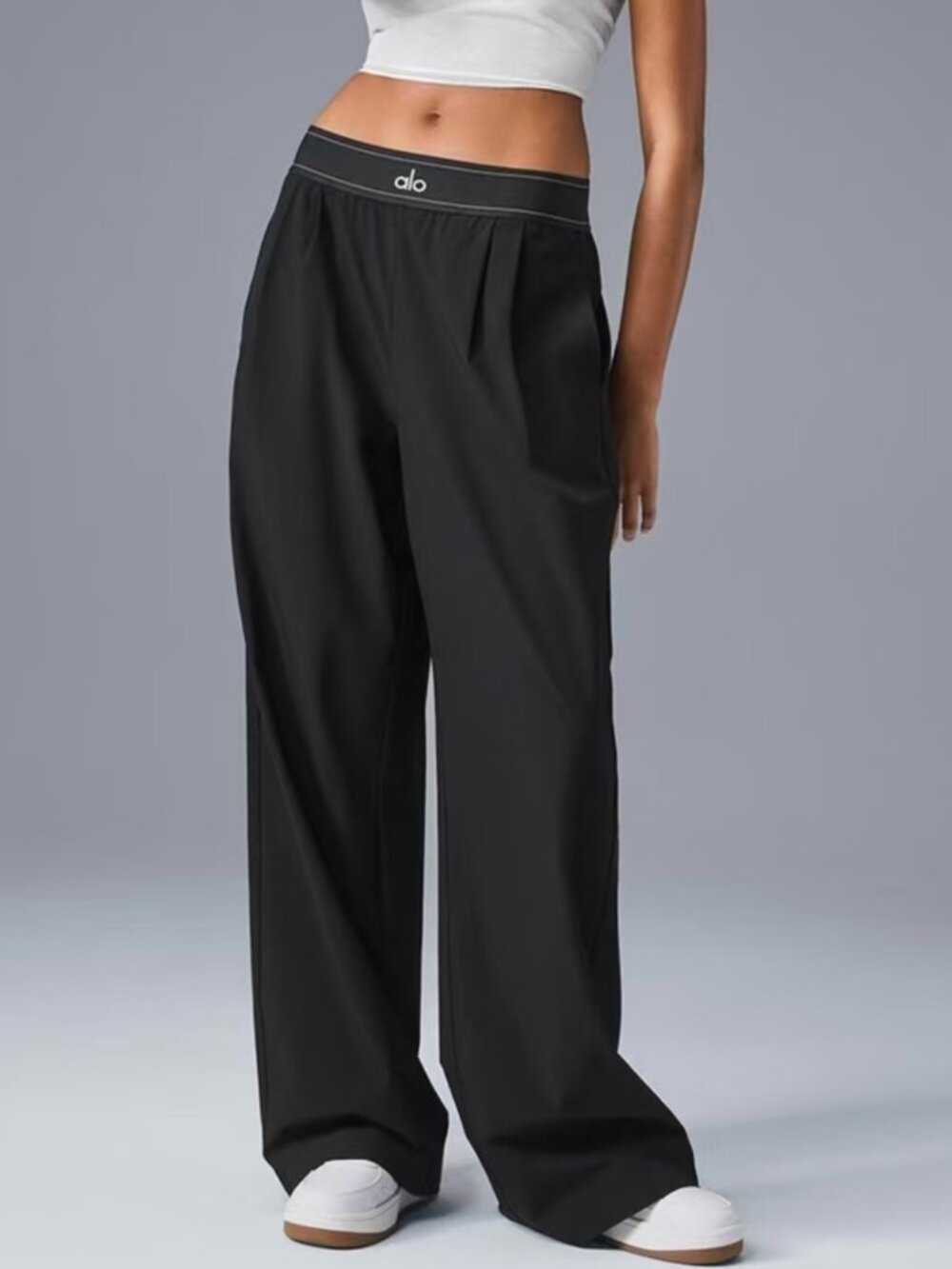 🔥 NWT Alo Yoga (Regular) Women's Suit Up Trouser Black🌟Office/Leisure/Sports - Picture 8 of 9